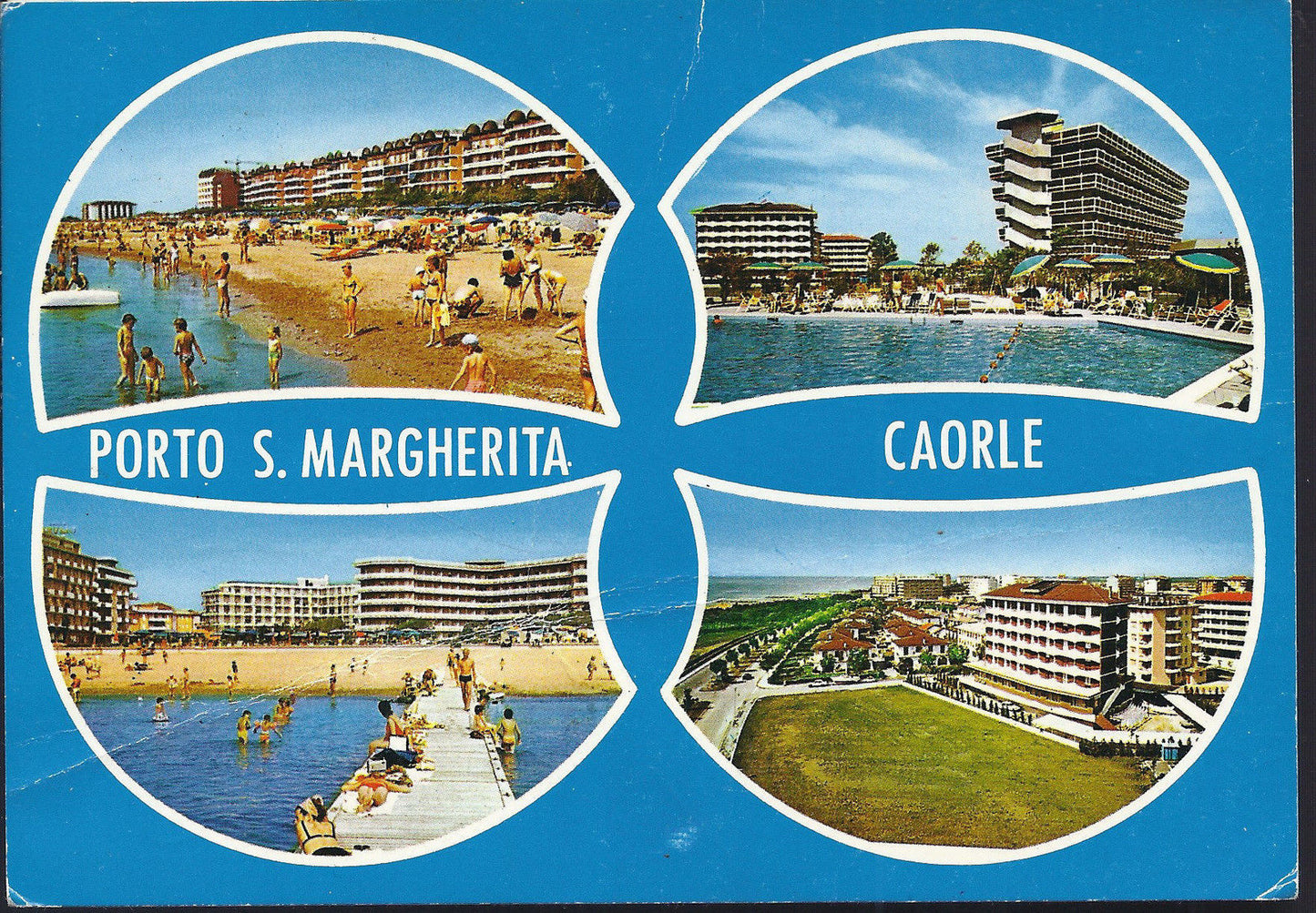 CAORLE - PORTO S. MARGHERITA - 4 VEDUTE - V 1974 - FG