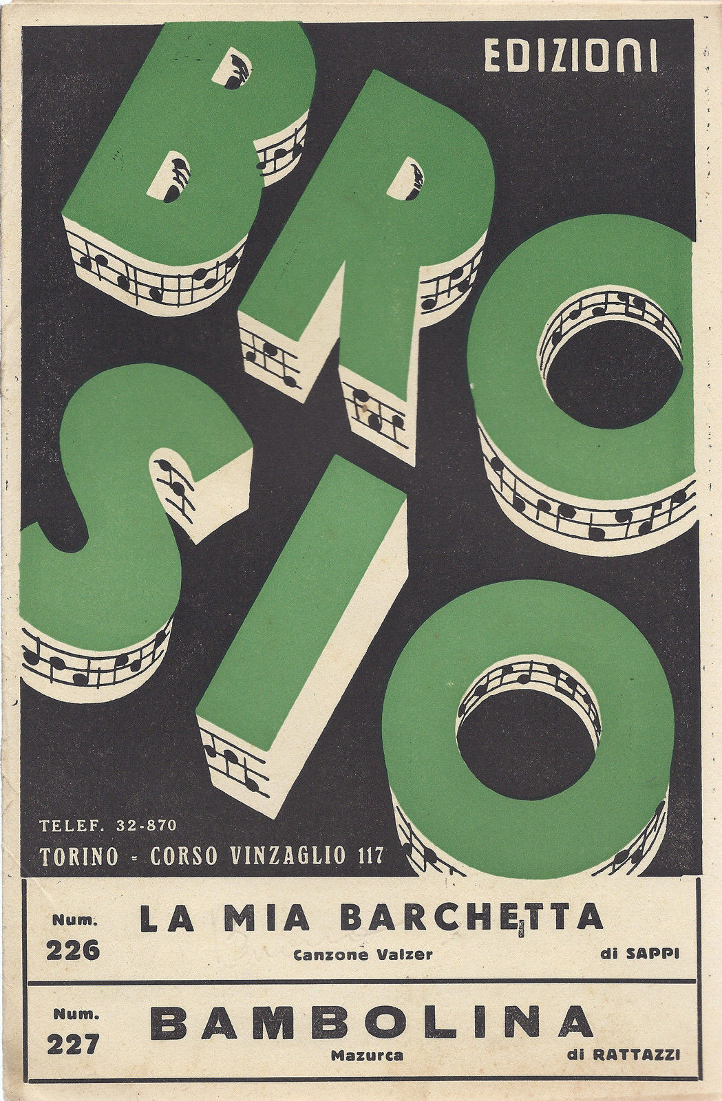 LA MIA BARCHETTA Sappi - BAMBOLINA  Rattazzi # SPARTITO