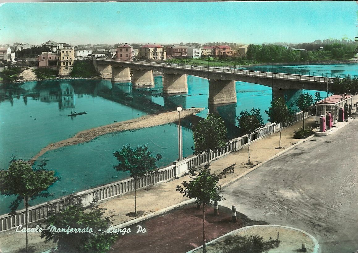 CASALE MONFERRATO - LUNGO PO - ACQUARELLATA - V1962