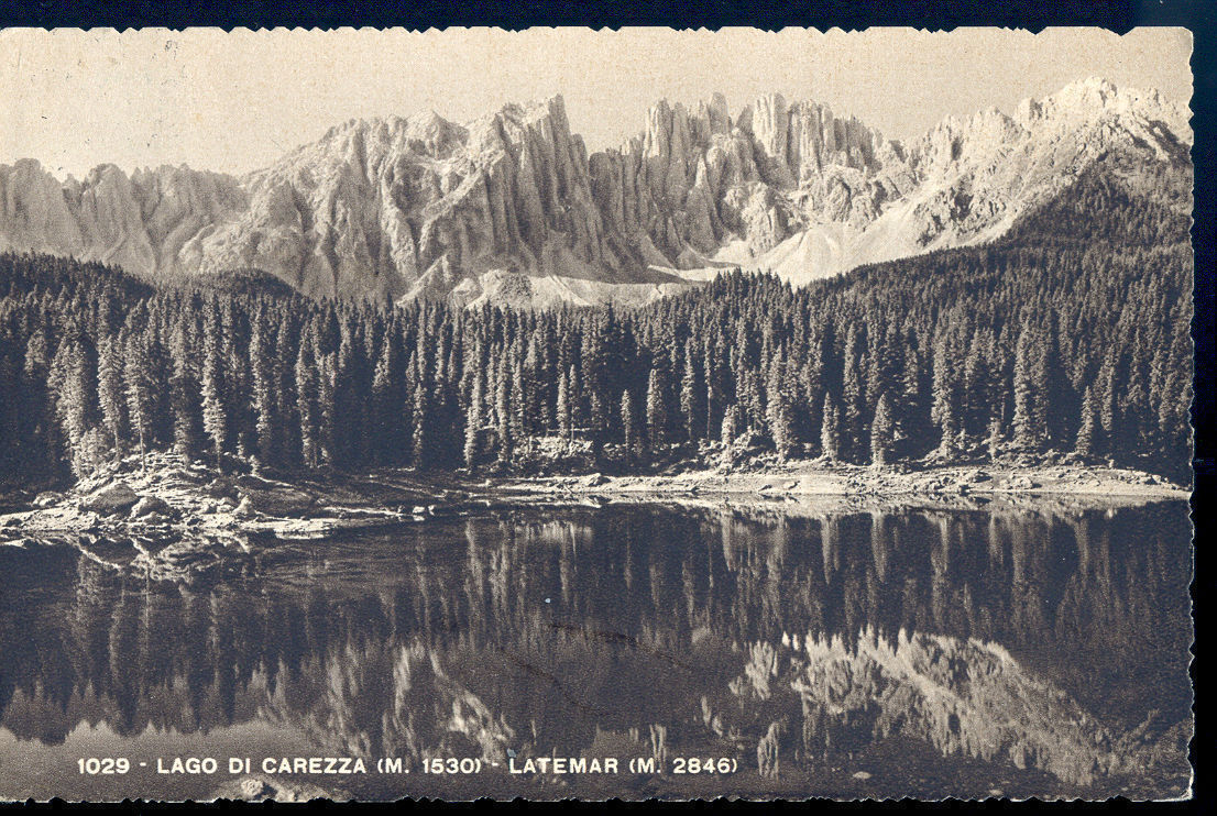 LAGO DI CAREZZA - LATEMAR - V1957