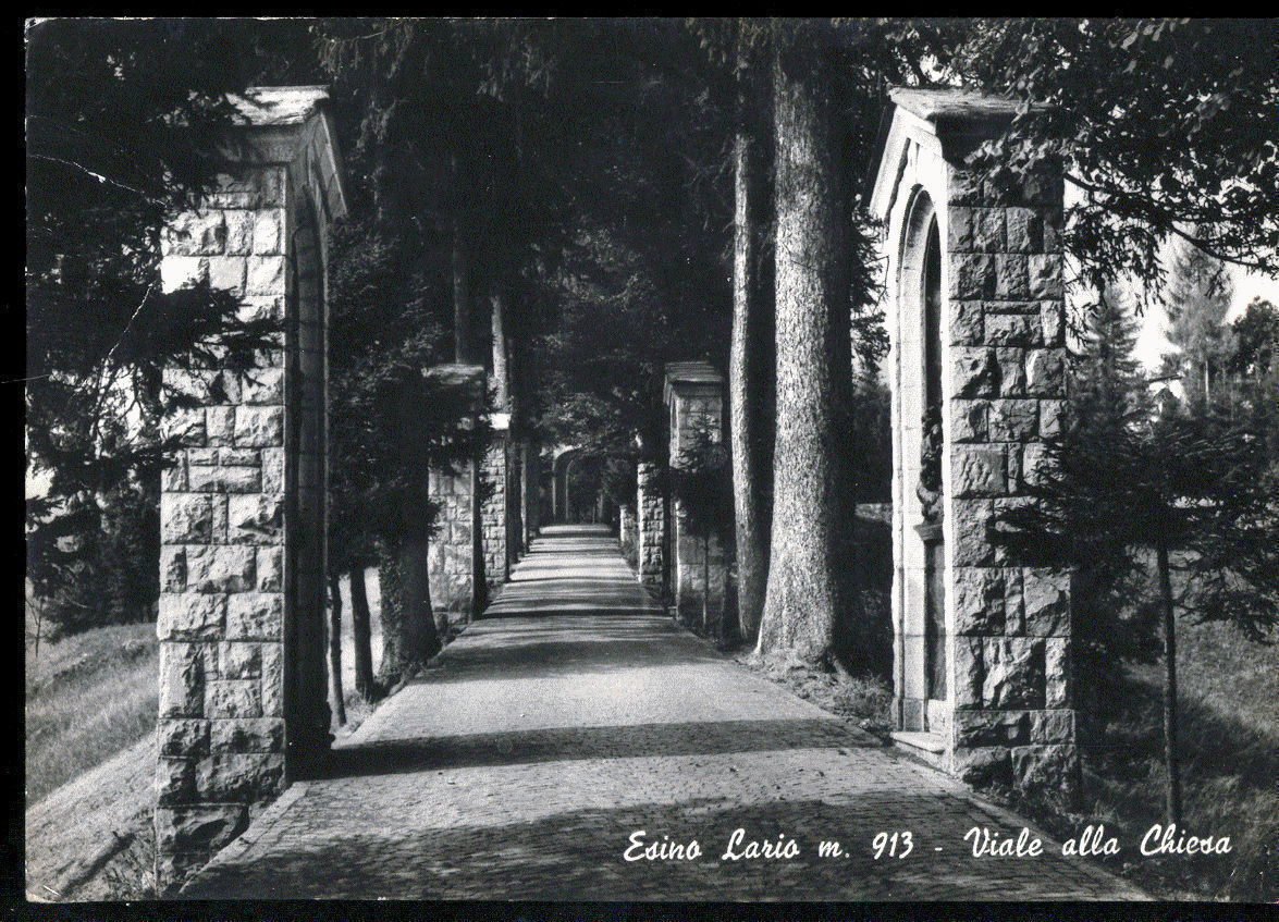 ESINO LARIO - VIALE ALLA CHIESA - V1962
