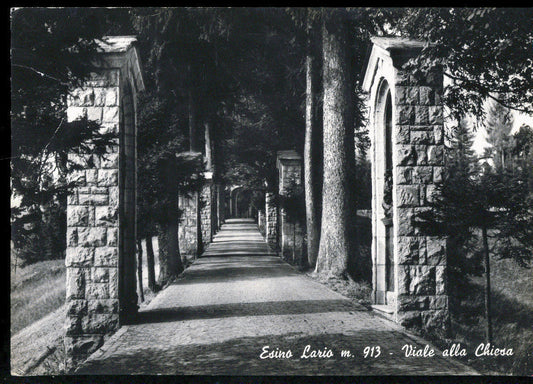 ESINO LARIO - VIALE ALLA CHIESA - V1962