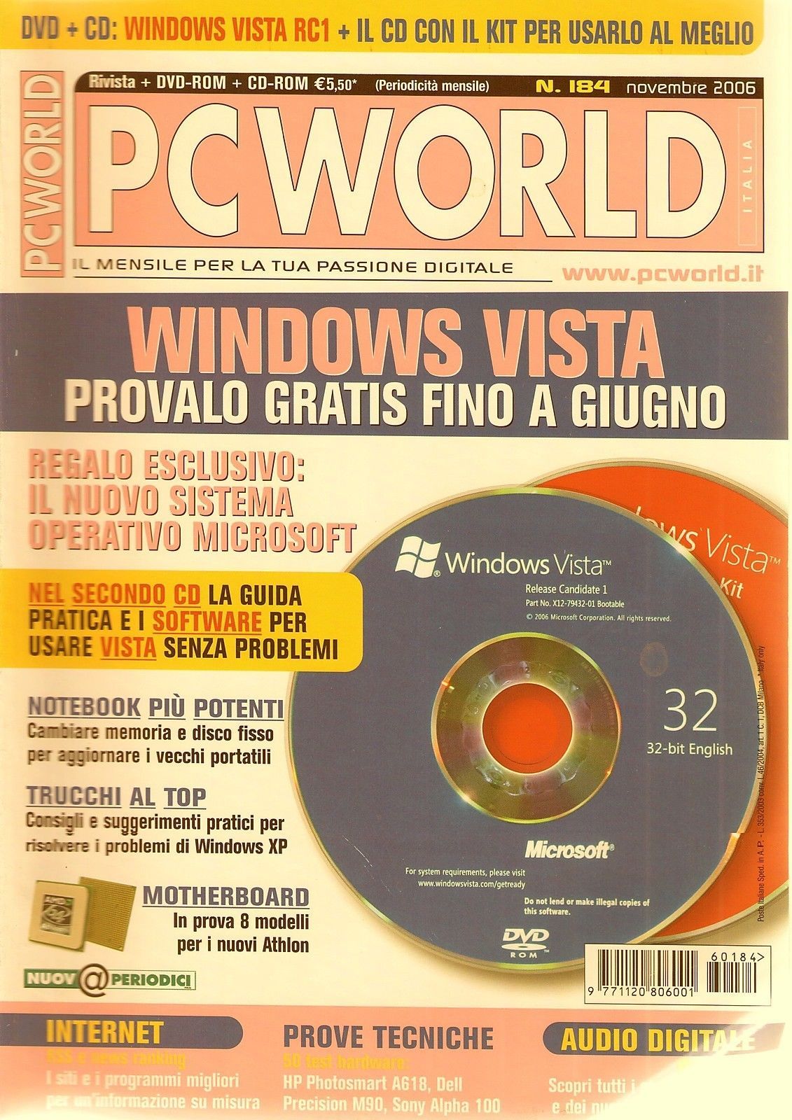 PC WORLD N° 184 NOVEMBRE 2006 - AA.VV.