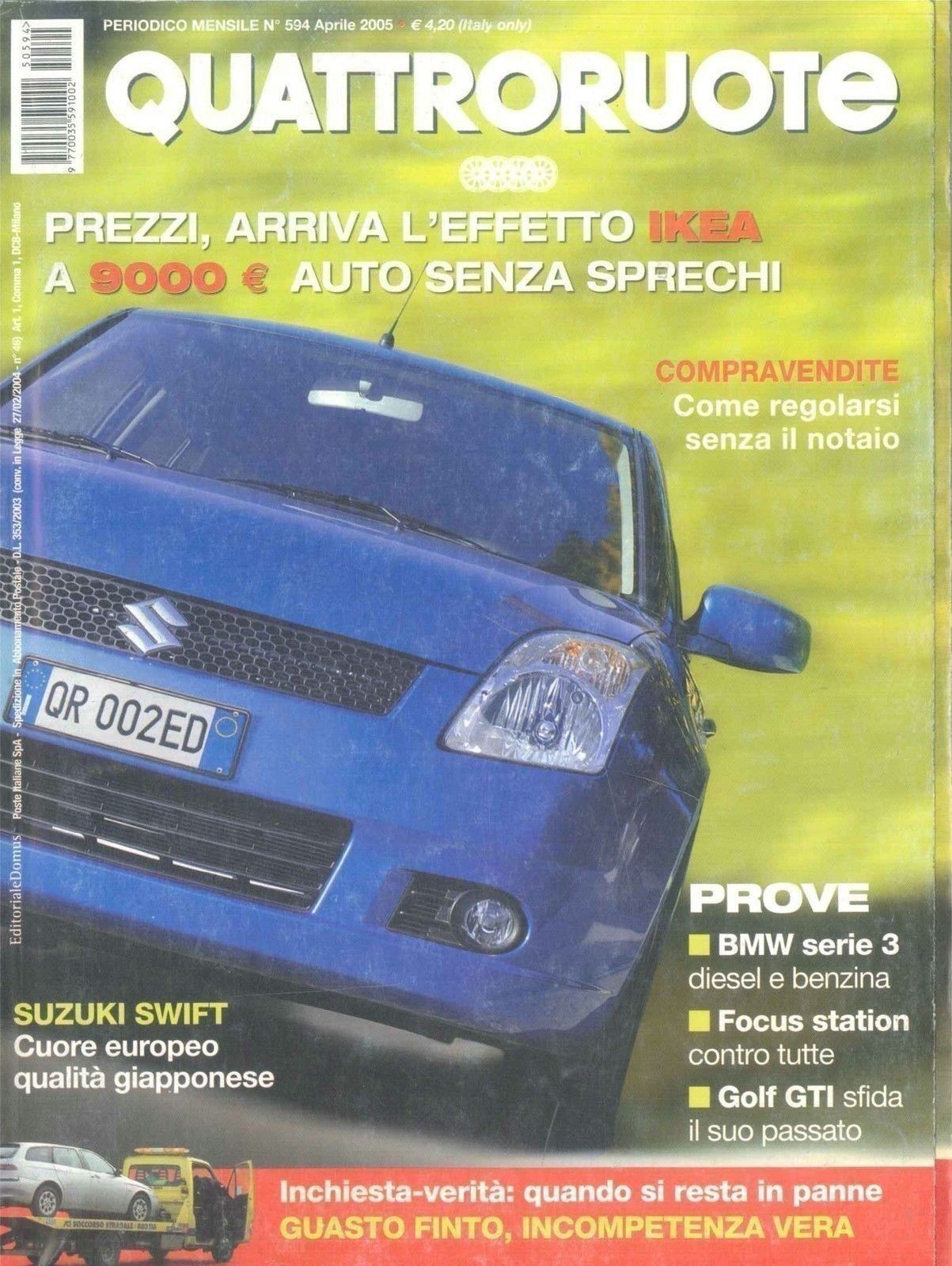 QUATTRORUOTE N 594 - APRILE 2005 - ED. DOMUS