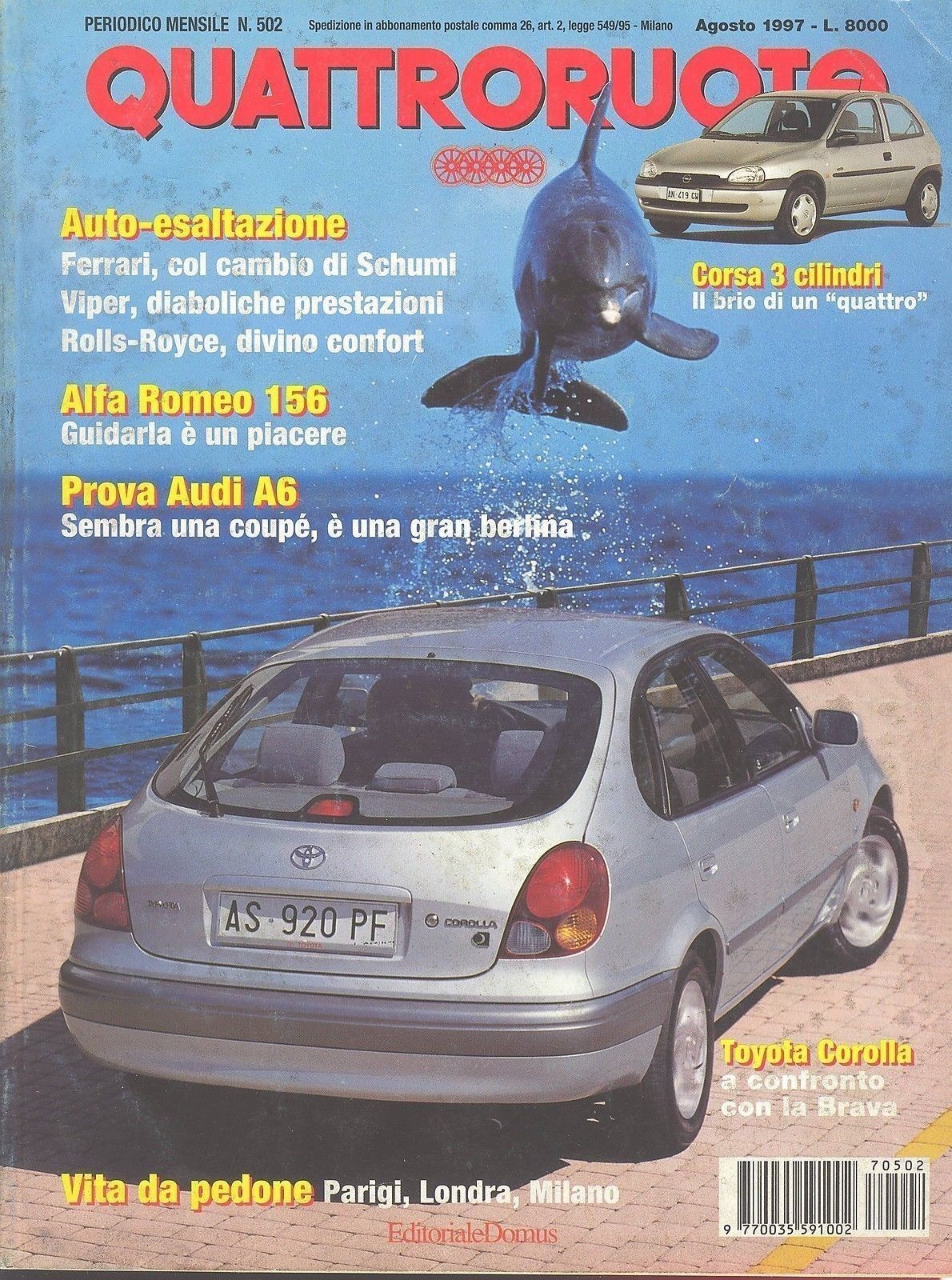 QUATTRORUOTE N 502 - AGOSTO 1997