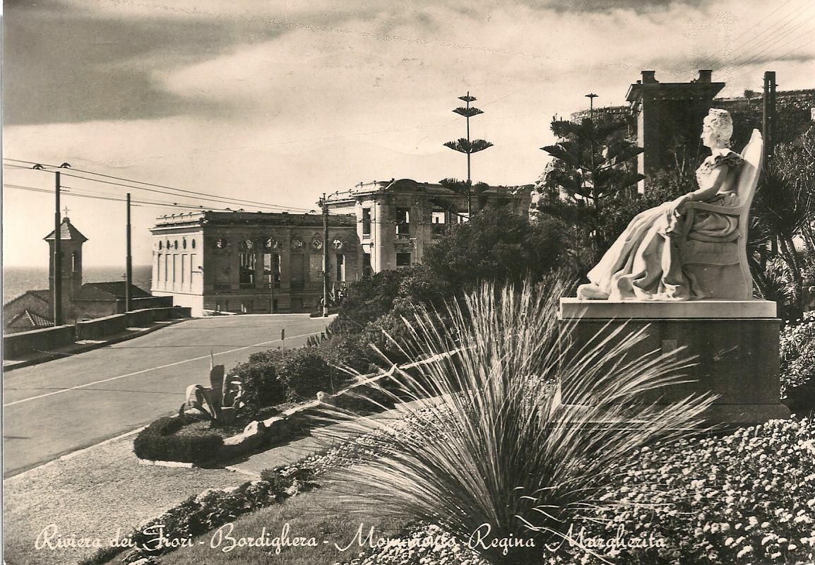 BORDIGHERA - MONUMENTO REGINA MARGHERITA - V1955