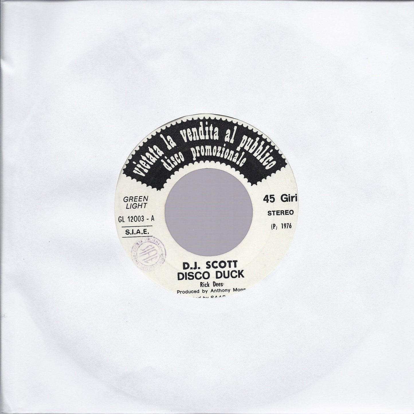 DISCO DUCK # D.J. SCOTT - A FIFTH OF BEETHOVEN # FANTASTIC SOUL INVENTION  J.Box