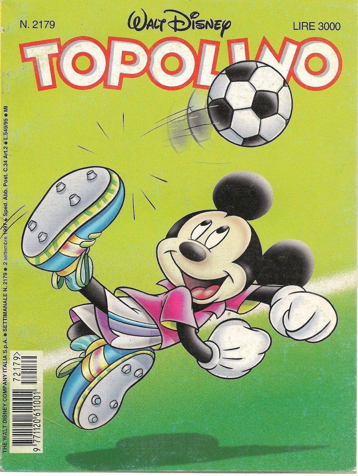 TOPOLINO N° 2179 - 2 SETTEMBRE 1997