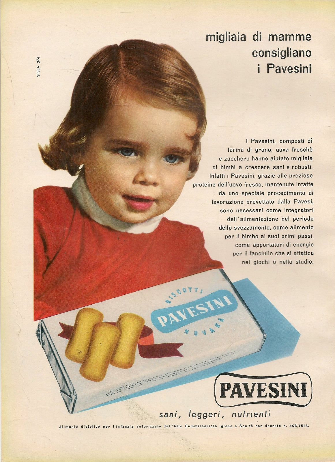 PAVESINI. SANI LEGGERI NUTRIENTI - ADVERTISING