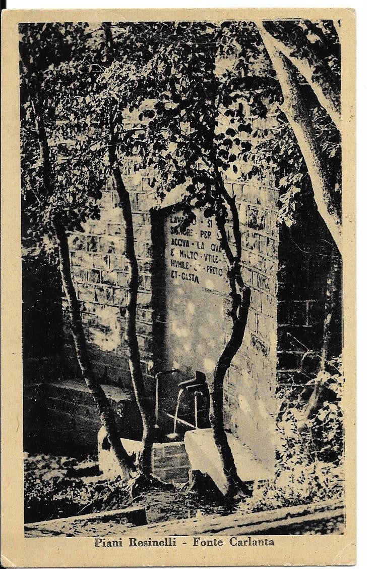 PIANI RESINELLI - FONTE CARLANTA - V1947 - FP