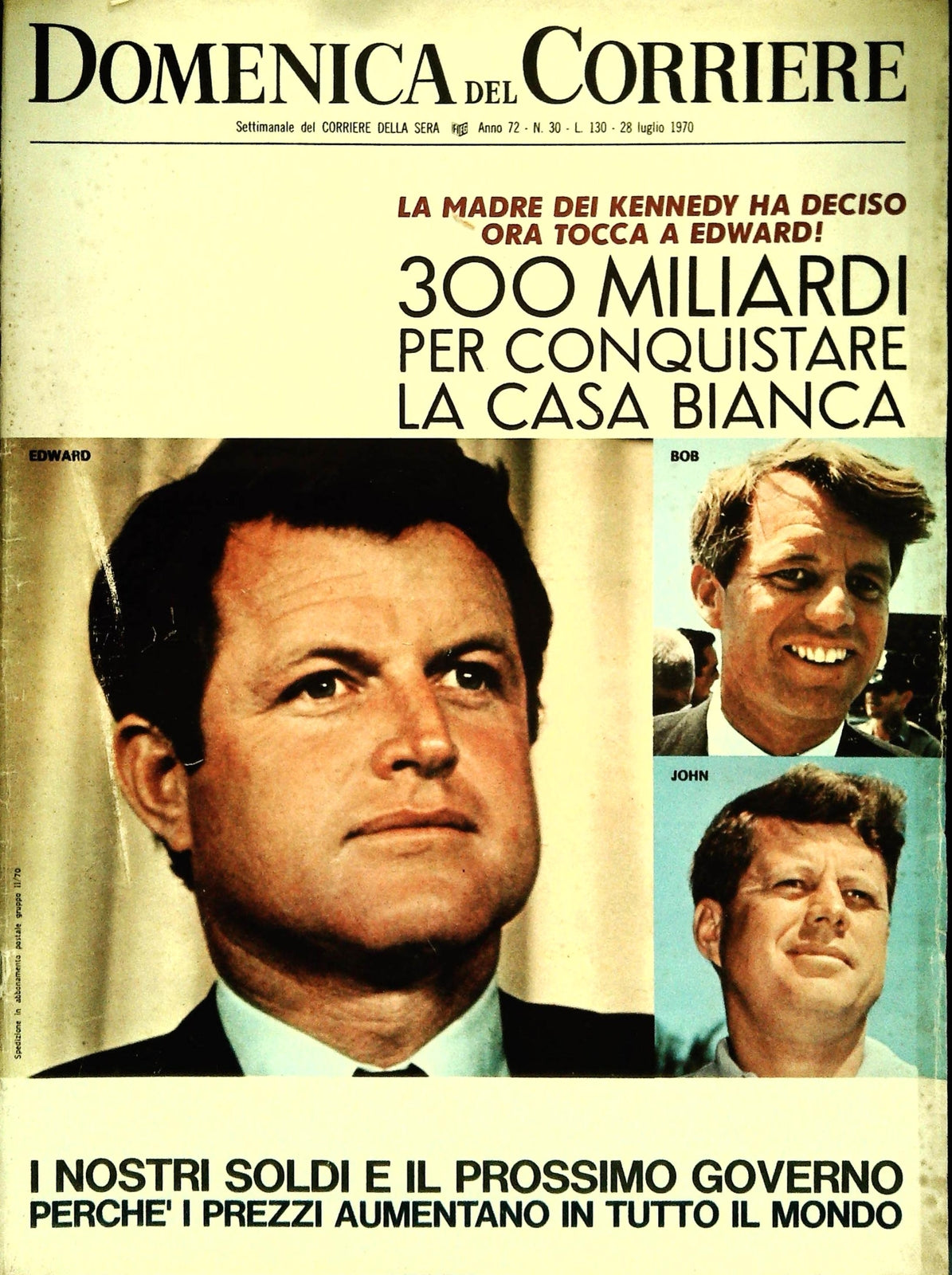 DOMENICA DEL CORRIERE 28 LUGLIO 1970