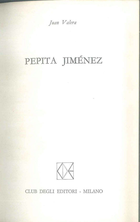 PEPITA JEMENEZ - JUAN VALERA - CDE 1974 - OUTLET DEL LIBRO
