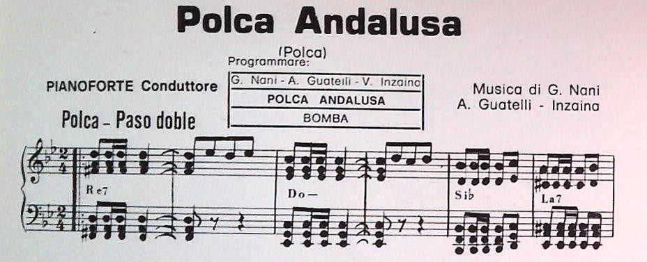 POLCA ANDALUSA - PER TE - SPARTITO-SHEET MUSIC