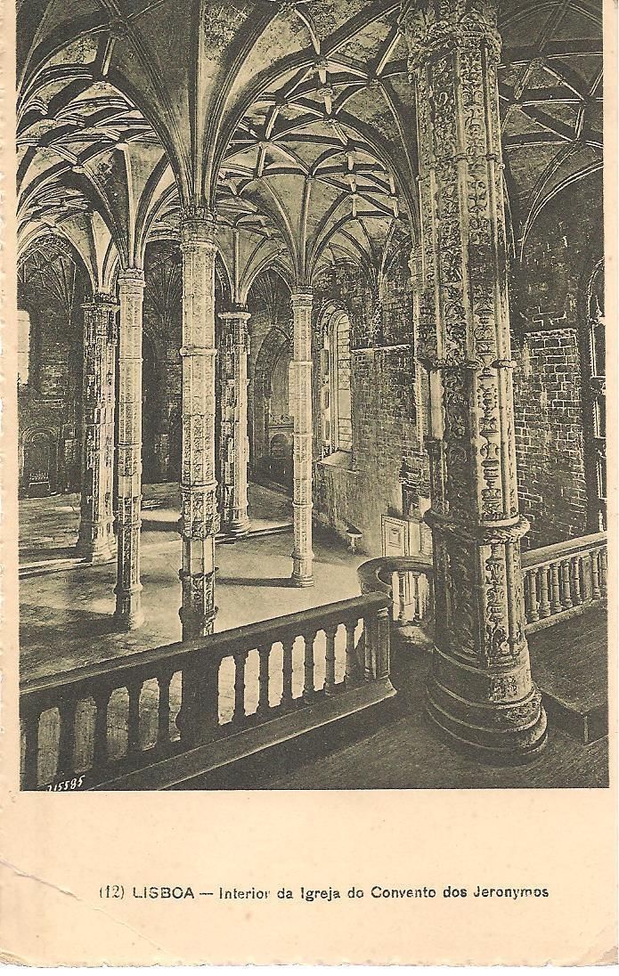 LISBONA - CHIESA DEL CONVENTO DI SAN GERONIMO - V1920