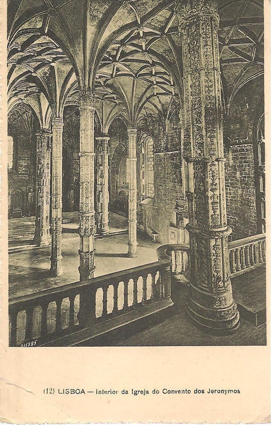 LISBONA - CHIESA DEL CONVENTO DI SAN GERONIMO - V1920
