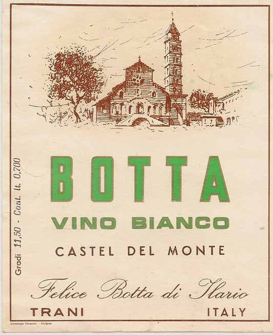 CASTEL DEL MONTE BIANCO - FELICE BOTTA - ETICHETTA VINO
