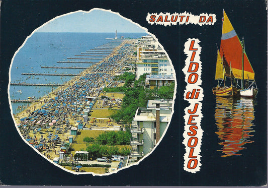LIDO DI JESOLO - SALUTI - V 1980 - FG