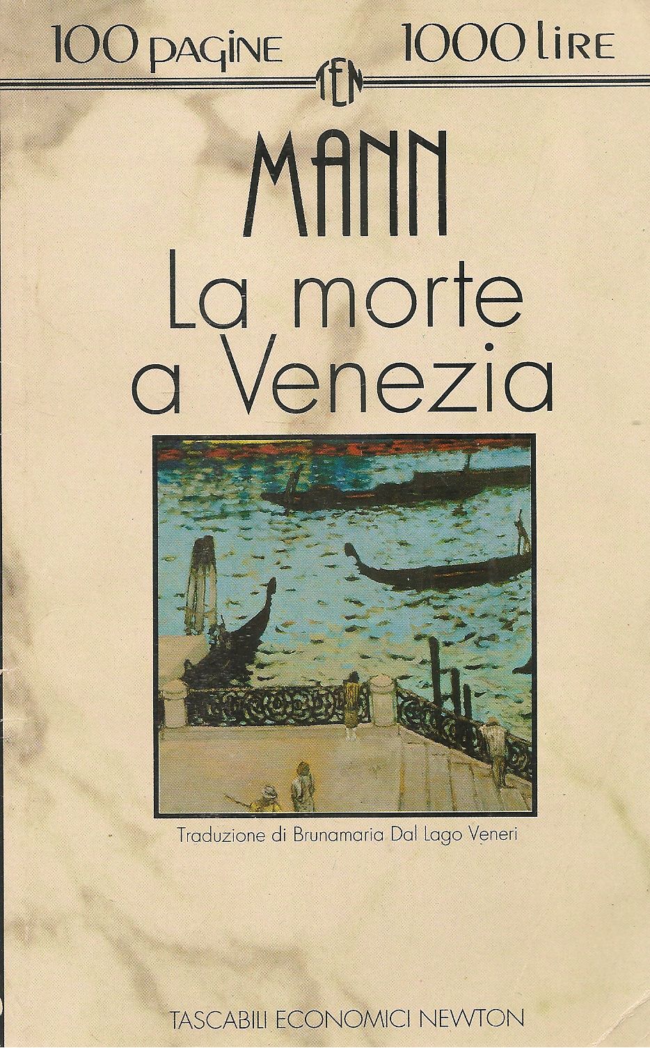 LA MORTE A VENEZIA - MANN - NEWTON CENTOPAGINE 1992