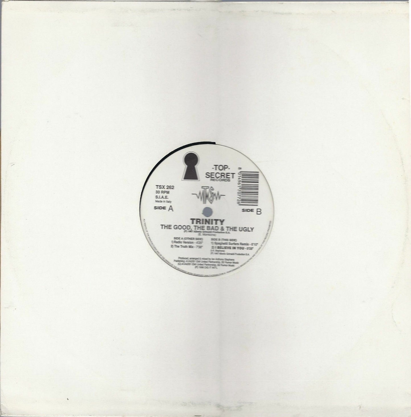 THE GOOD, THE BAD e THE UGLY - TRINITY - GIANT SINGLE 12 POLLICI