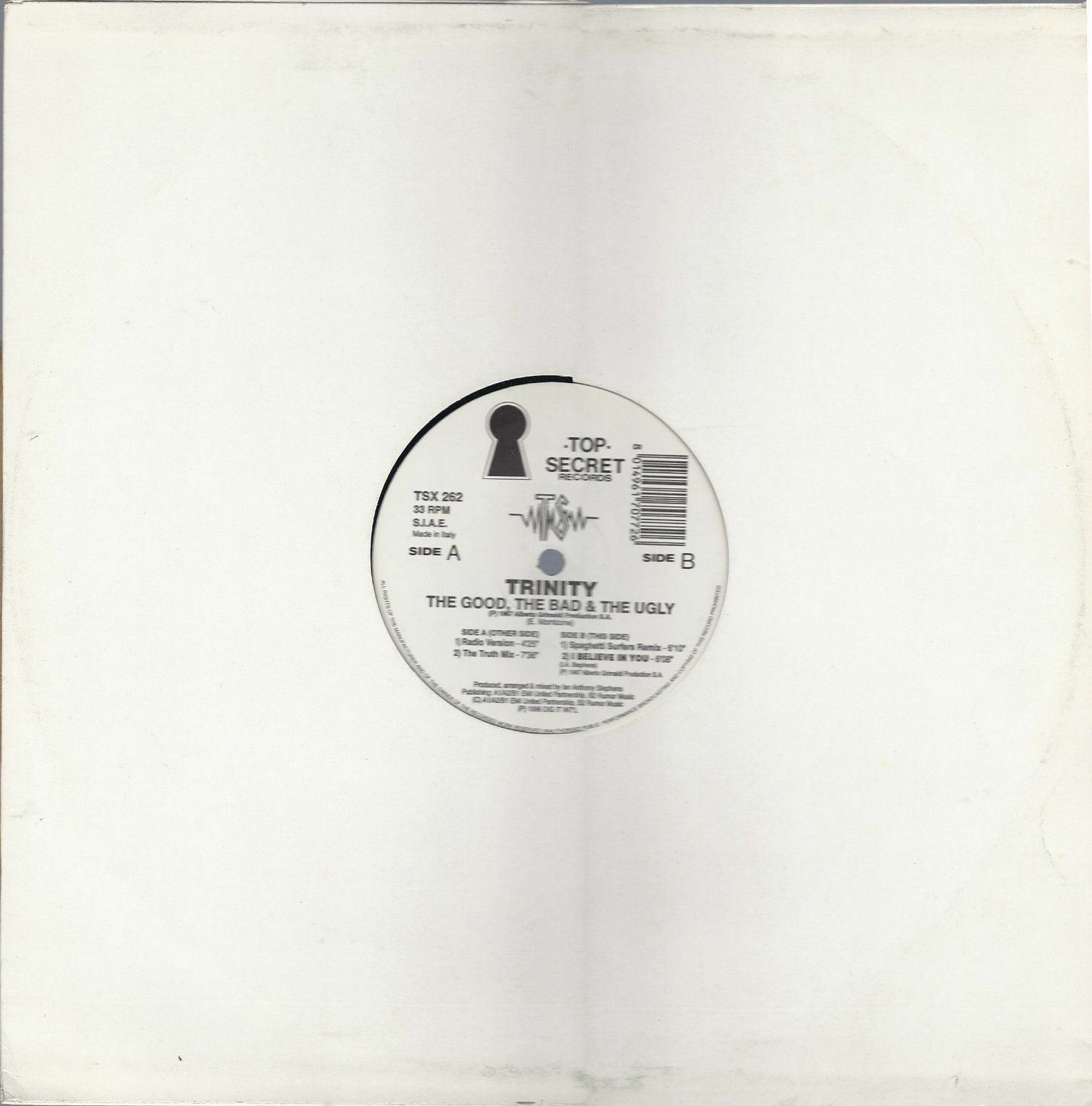 THE GOOD, THE BAD e THE UGLY - TRINITY - GIANT SINGLE 12 POLLICI