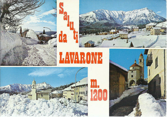 LAVARONE - SALUTI - 4 VEDUTE - V1980