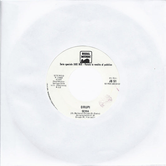 SERA # DRUPI -- GET YOUR MIND MADE UP # CLAUDJA BARRY - Edizione per Juke Box