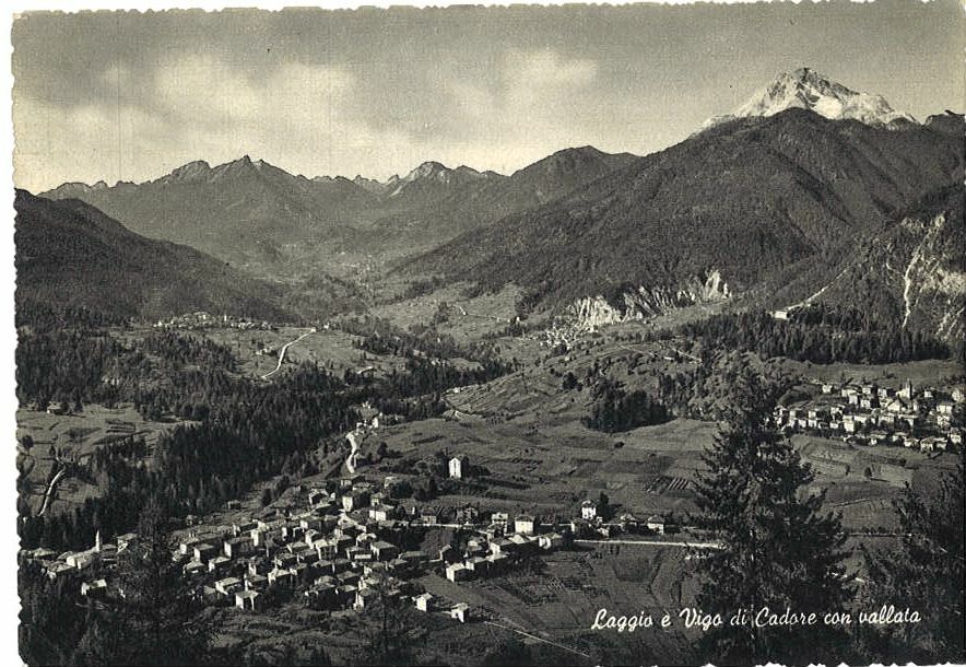 LAGGIO E VIGO DI CADORE - PANORAMA - V1954