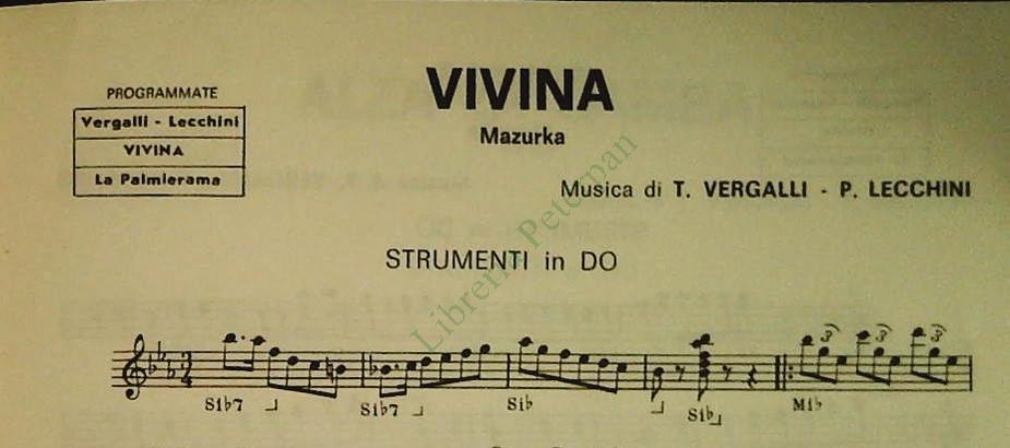 LISCI - RACCOLTA NOVE BRANI - SPARTITO-SHEET MUSIC