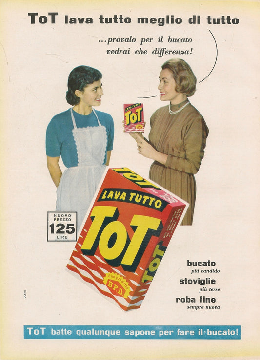 TOT. LAVATUTTO MEGLIO DI TUTTO - ADVERTISING
