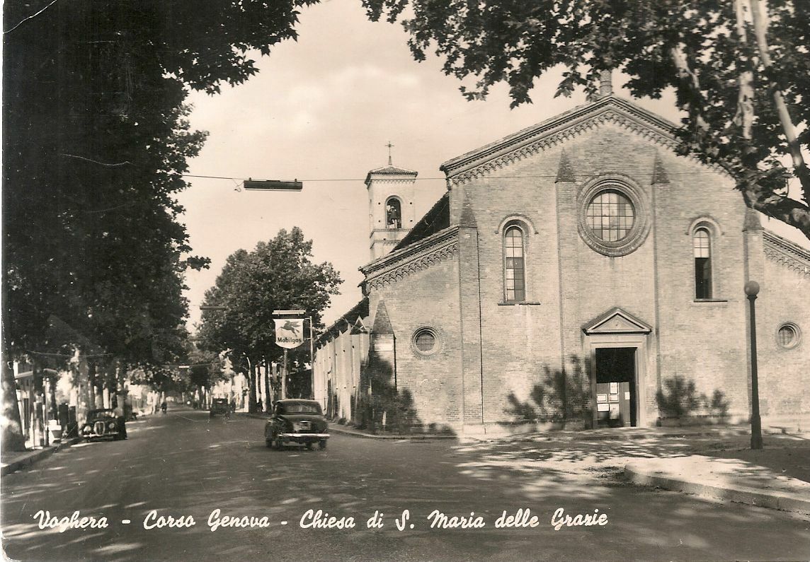 VOGHERA - CORSO GENOVA CHIESA S. MARIA DELLE GRAZIE - V1955