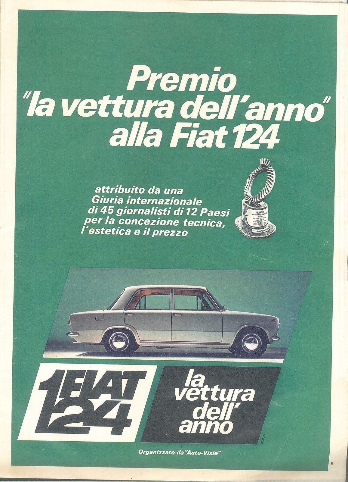 FIAT 124 AUTO DELL'ANNO - ADVERTISING