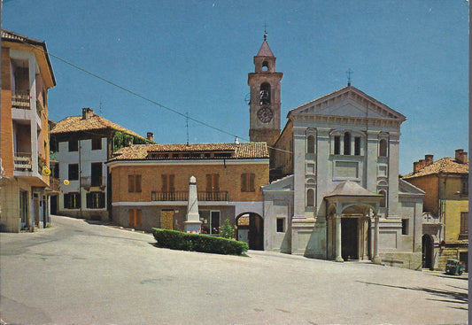 AGLIANO D'ASTI - PIAZZA S. GIACOMO - V 1980 - FG