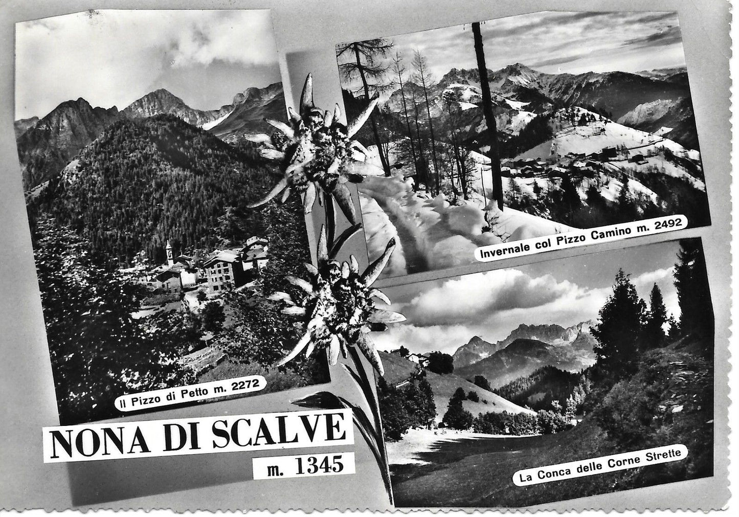 NONA DI SCALVE - TRE VEDUTE - V1958