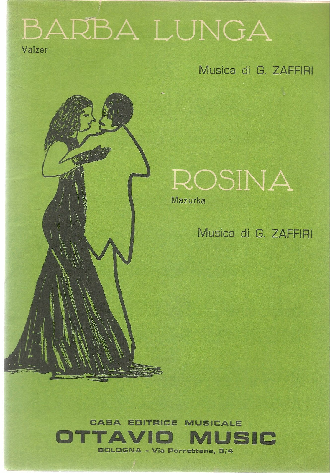 BARBA LUNGA. valzer - ROSINA. mazurka - SPARTITO-SHEET MUSIC