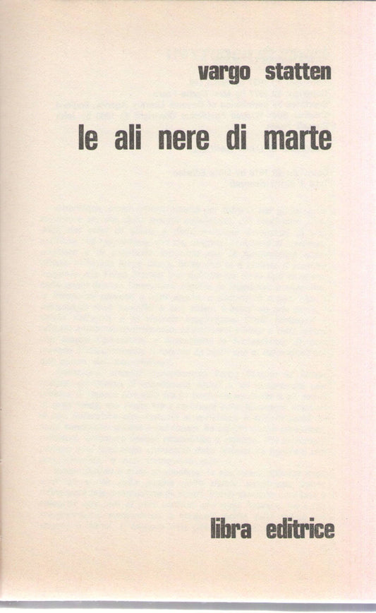 LE ALI NERE DI MARTE - VARGO STATTERN