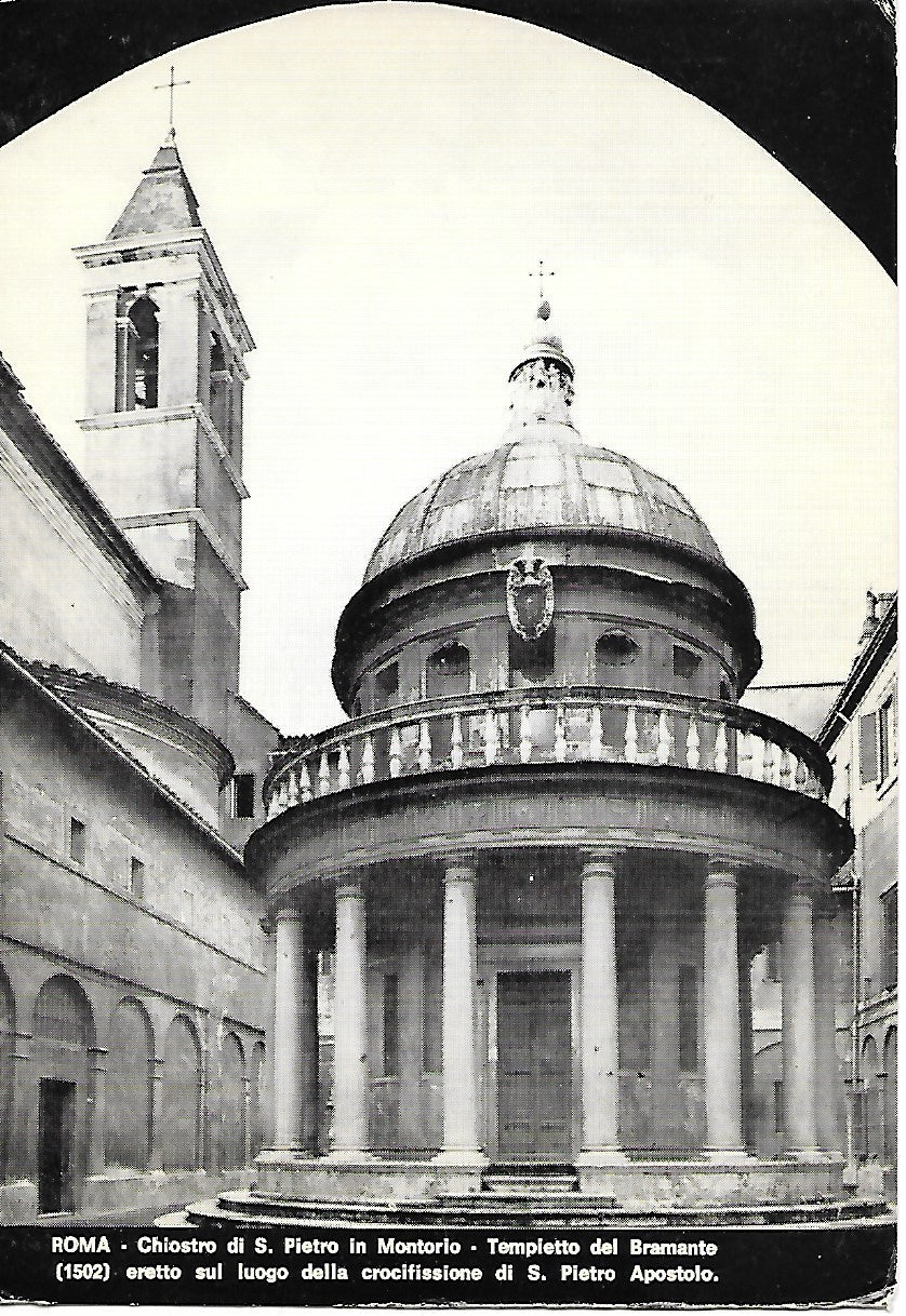 ROMA - CHIOSTRO DI S. PIETRO IN MONTORIO - TEMPIETTO DEL BRAMANTE - NV