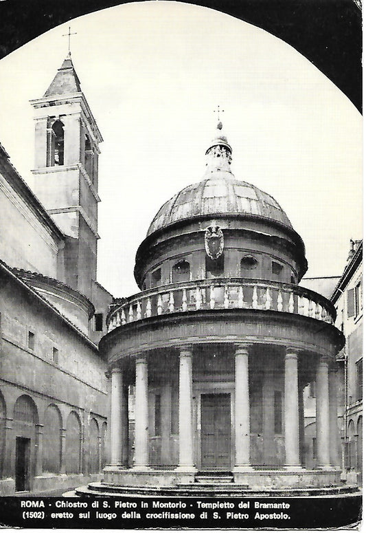 ROMA - CHIOSTRO DI S. PIETRO IN MONTORIO - TEMPIETTO DEL BRAMANTE - NV