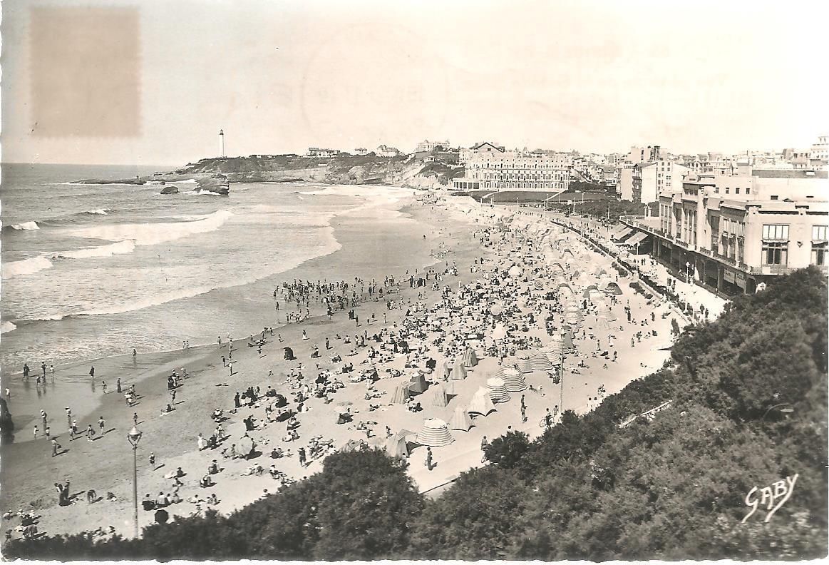 BIARRITZ - PANORAMA SPIAGGIA/VUE GENERALE DE LA GRANDE PLAGE
