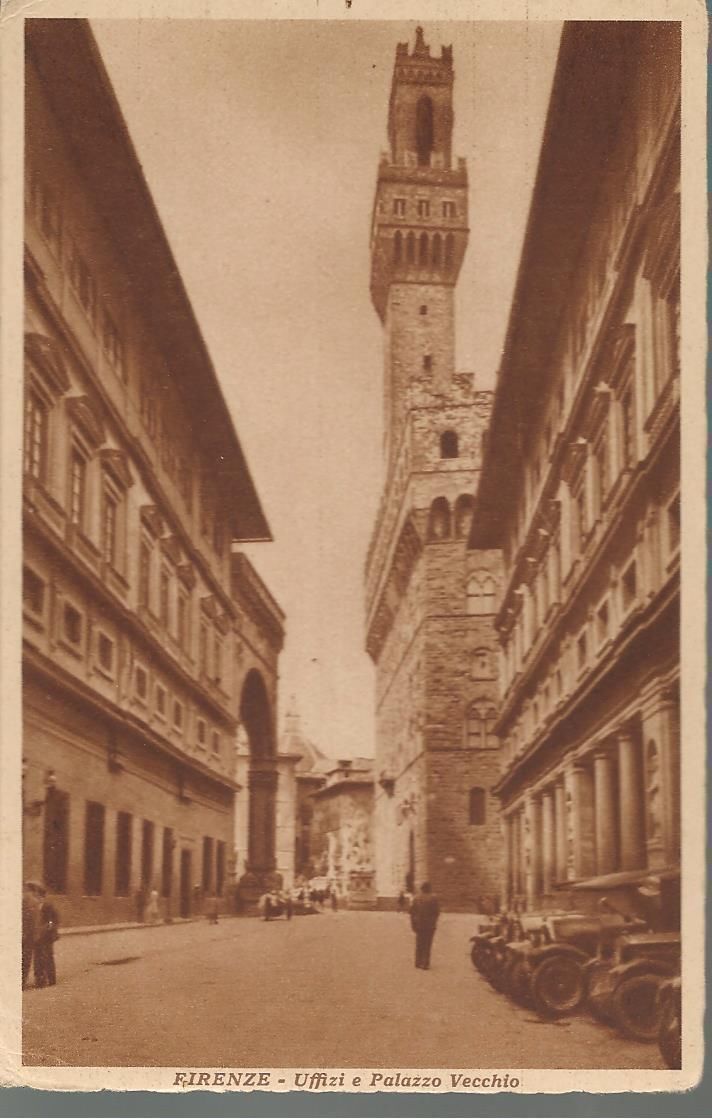 FIRENZE - UFFIZI E PALAZZO VECCHIO - NV