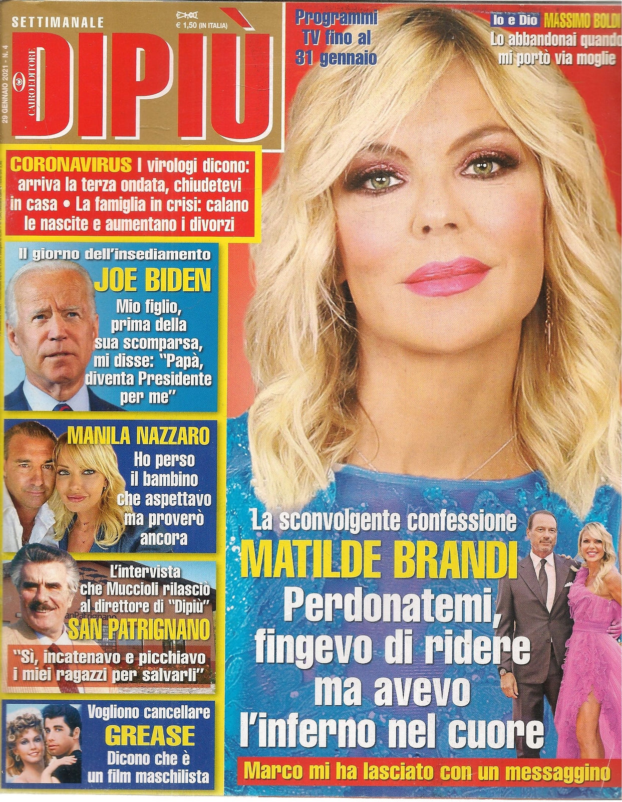 DI PIU' 29 GENNAIO 2021 - MANILA NAZZARO - MATILDE BRANDI - SAN PATRIGNANO