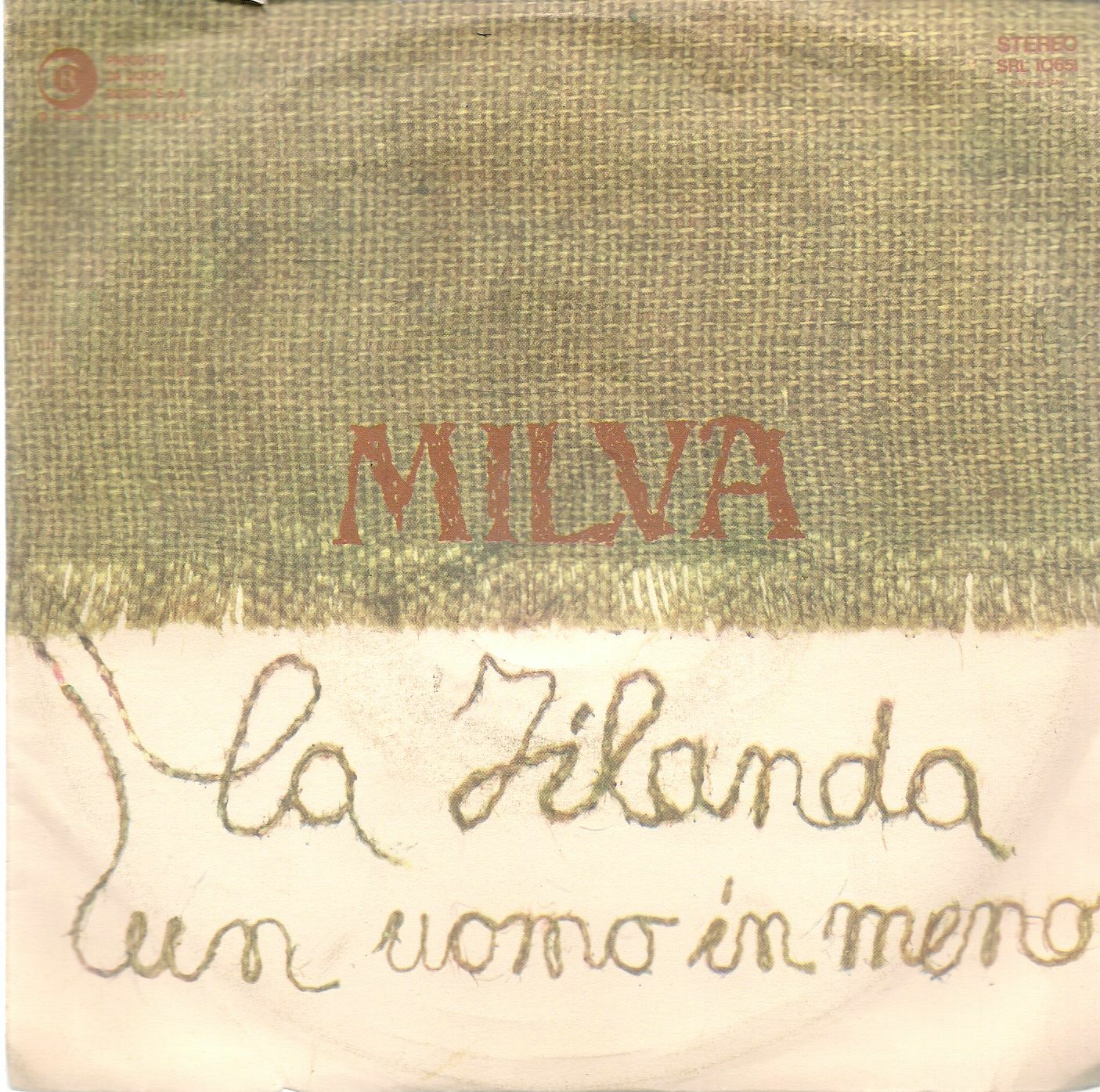 LA FILANDA - UN UOMO IN MENO # MILVA