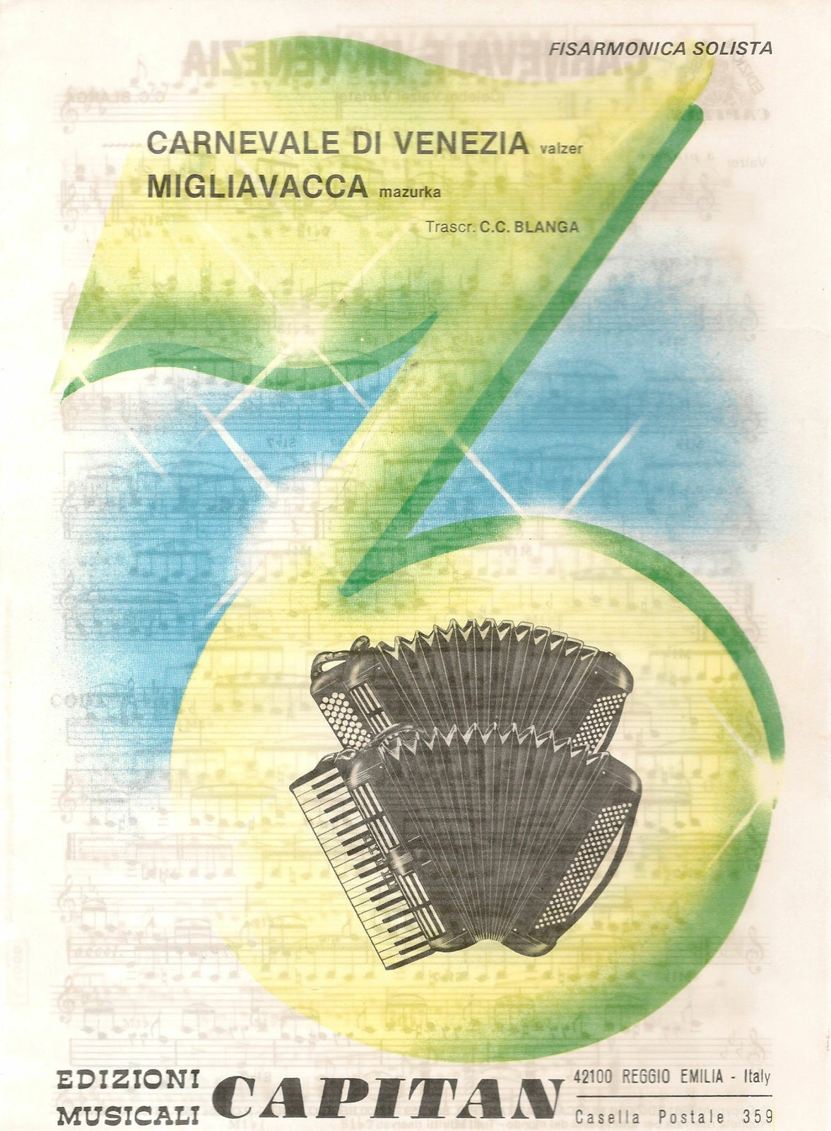 CARNEVALE DI VENEZIA - MIGLIAVACCA - SPARTITO-SHEET MUSIC