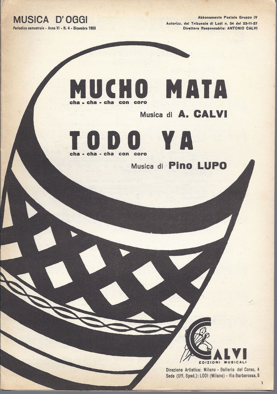 MUCHO MATA  A. Calvi - TODO YA  Pino Lupo # SPARTITO