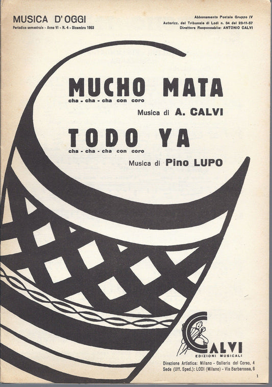 MUCHO MATA  A. Calvi - TODO YA  Pino Lupo # SPARTITO
