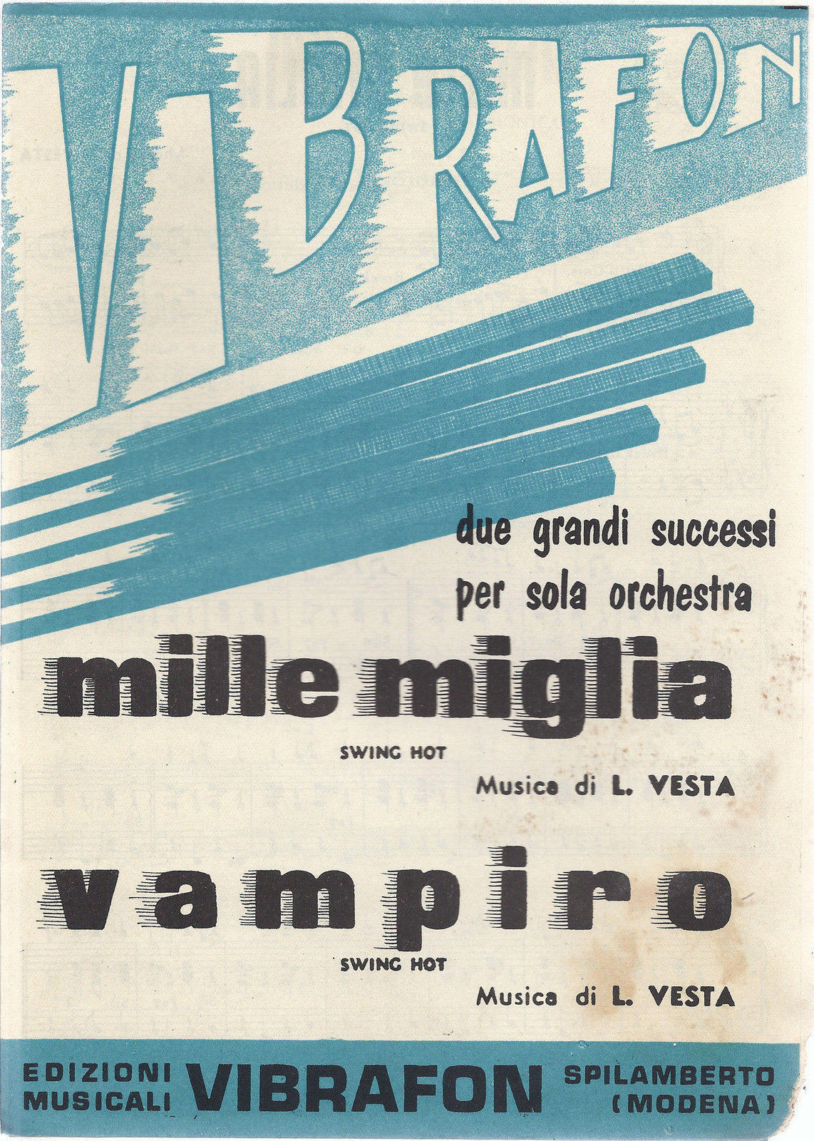 MILLE MIGLIA - VAMPIRO (L. Vesta) # SPARTITO