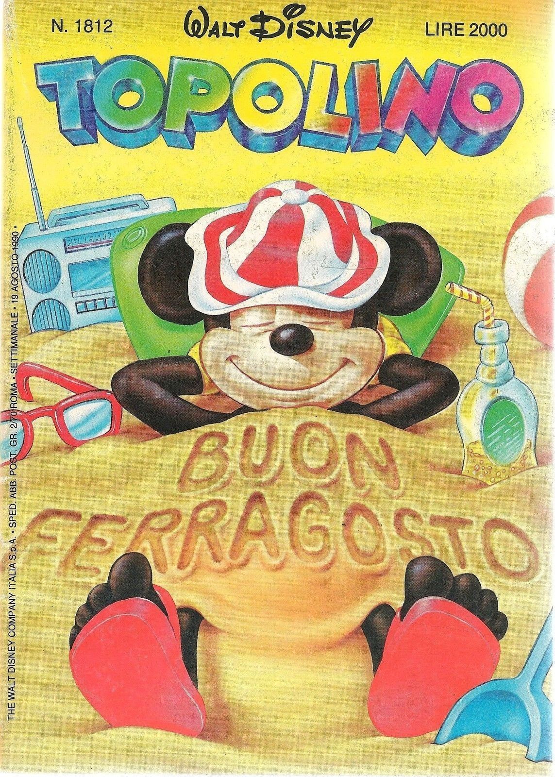 TOPOLINO N° 1812 - 19 AGOSTO 1990