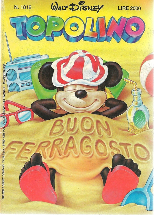 TOPOLINO N° 1812 - 19 AGOSTO 1990