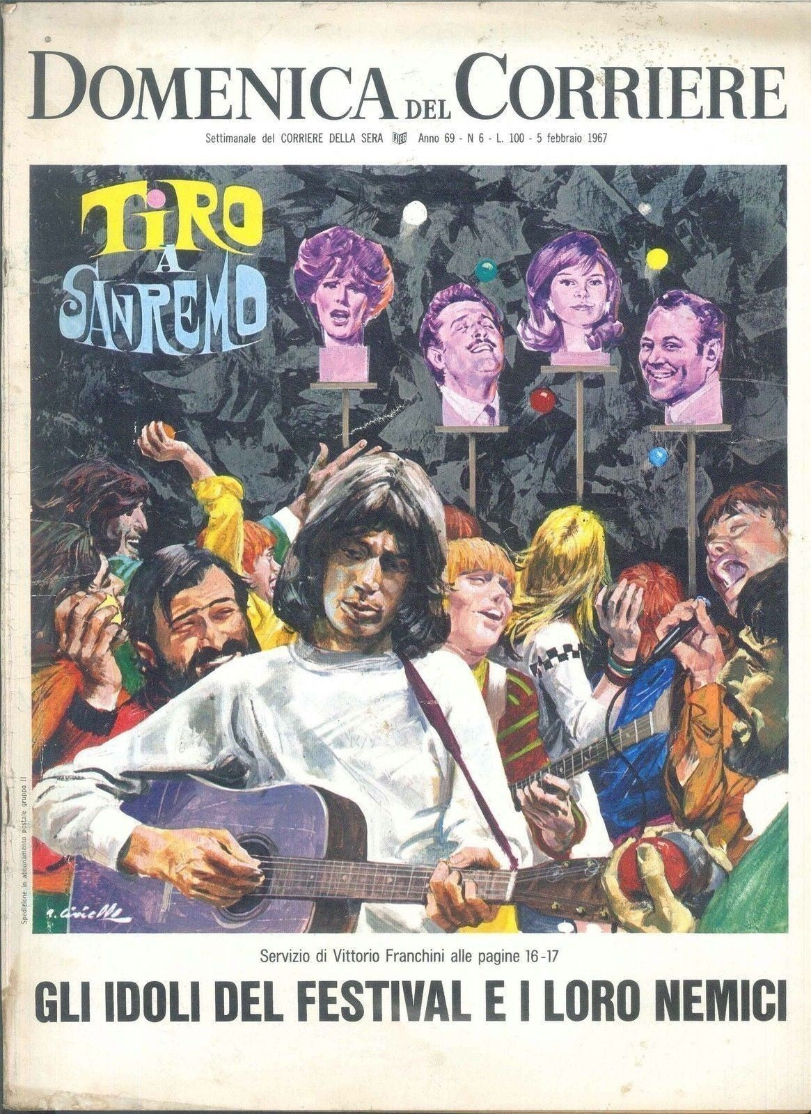 DOMENICA DEL CORRIERE N 6 - 5 FEBBRAIO 1967