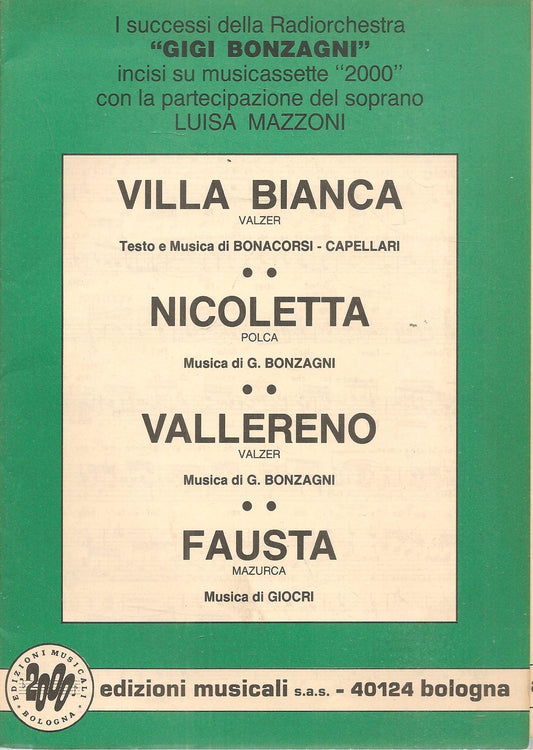 RADIORCHESTRA GIGI BONZAGNI - 4 BRANI - SPARTITO-SHEET MUSIC