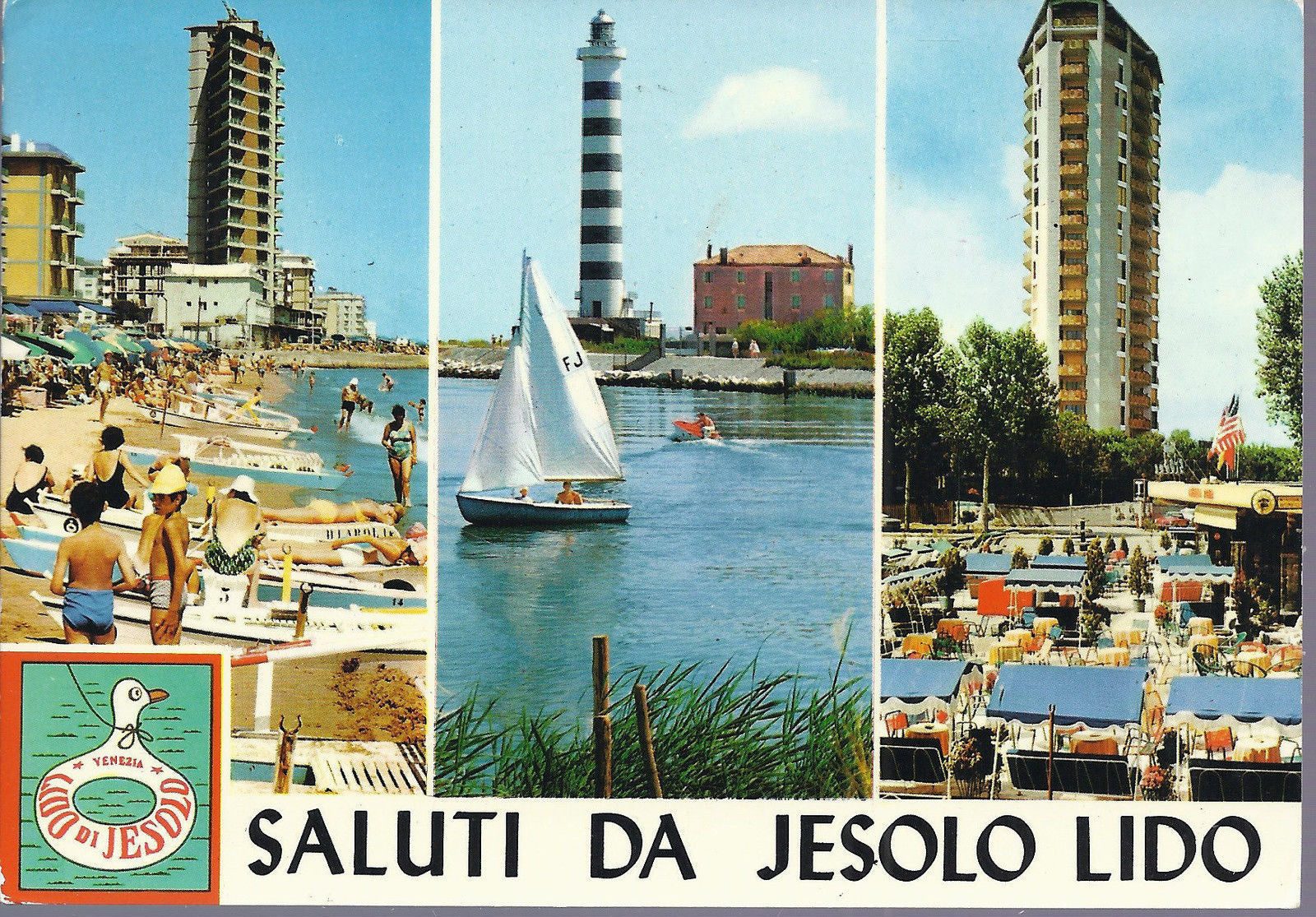 JESOLO LIDO - SALUTI - 3 VEDUTE - V 1972 - FG